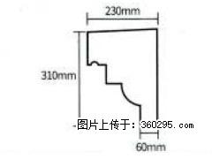 产品分解图型 - 檐口线，型号：SX311-YK-3，规格：230x310mm(3) - 陇南三象EPS建材 ln.sx311.cc